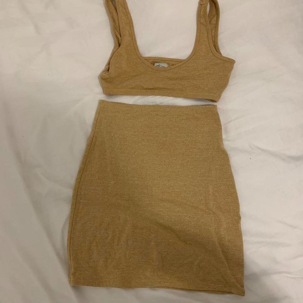 Oh Polly Womens Tan Suit